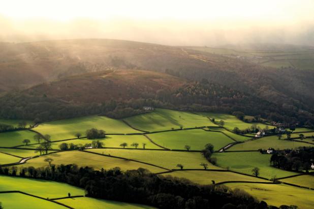 The North Devon Countryside on a bright morning