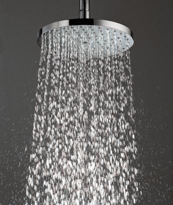 A contemporary rainfall shower-head