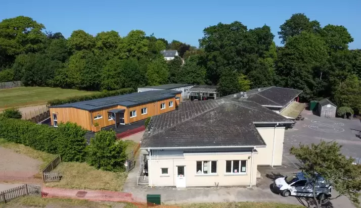 Pilton Infant School Ariel View