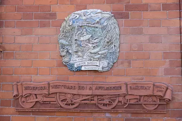 Bideford Library and Art Centre Red Brick Wall Restored