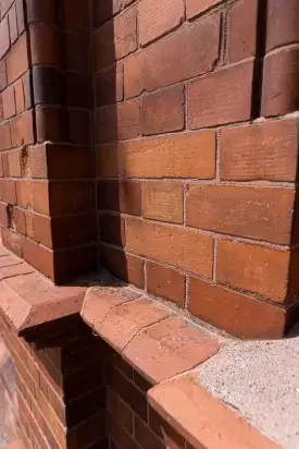 Bideford Library and Art Centre Red Brick Wall Restored