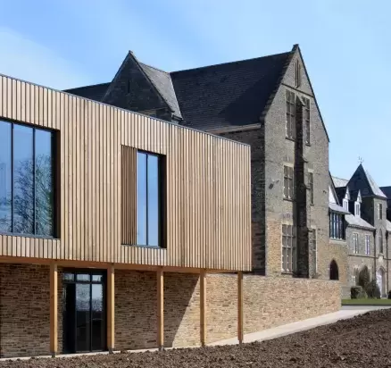 Exterior of West Buckland School's New Art & Theatre Block built by Pearce Construction