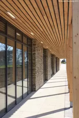 Exterior of West Buckland School's New Art & Theatre Block built by Pearce Construction