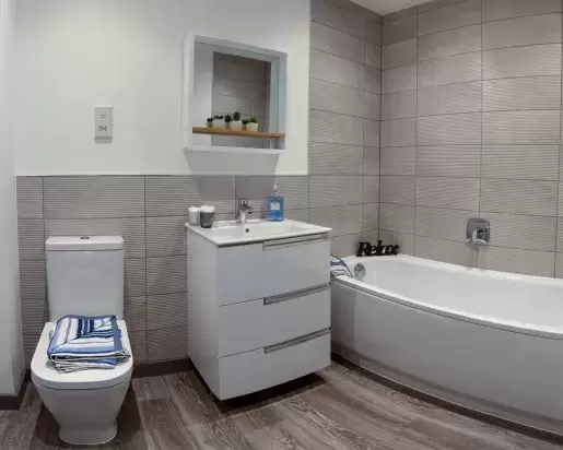 Luxurious Bathroom in New House in Barnstaple in North Devon