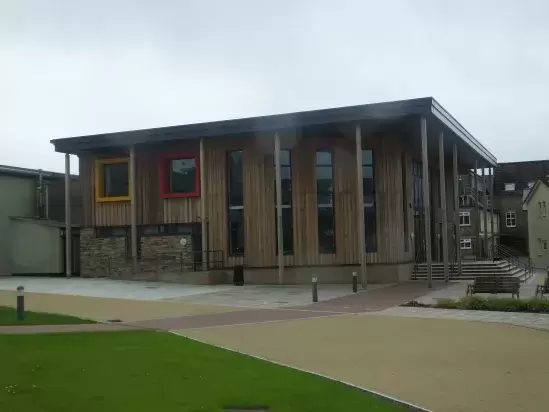 Exterior of boarding block at West Buckland School