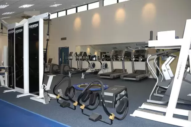 Gym equipment in West Buckland Schools new Sports Hall