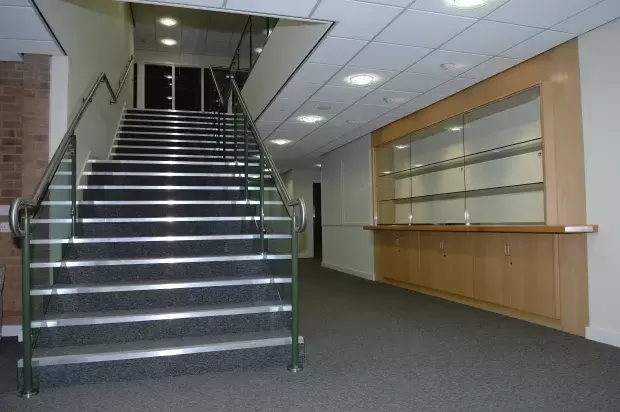 Staircase in West Buckland Schools new Sports Hall