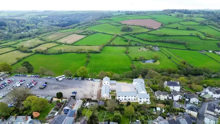 Aerial view of Market Gardens development in Torrington