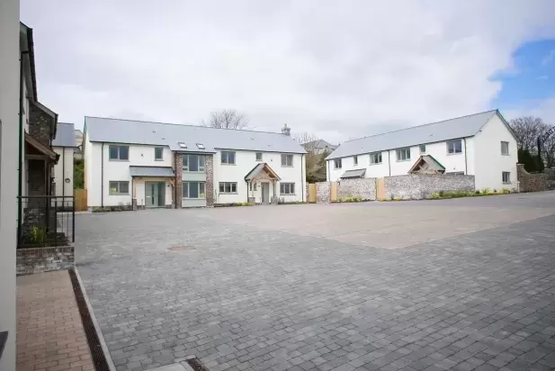 Exterior of new homes at Market Gardens in Torrington 