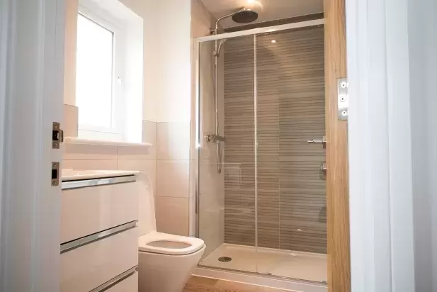 Modern bathroom inside new home at Torrington Gardens in Torrington