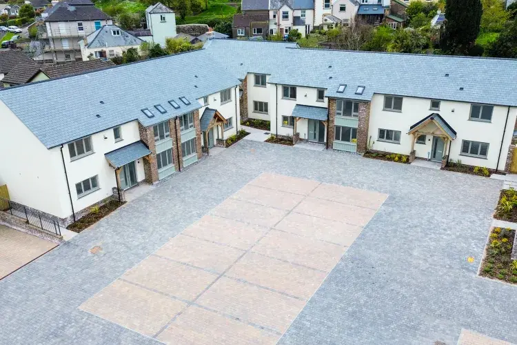 Aerial view of Market Gardens development in Torrington
