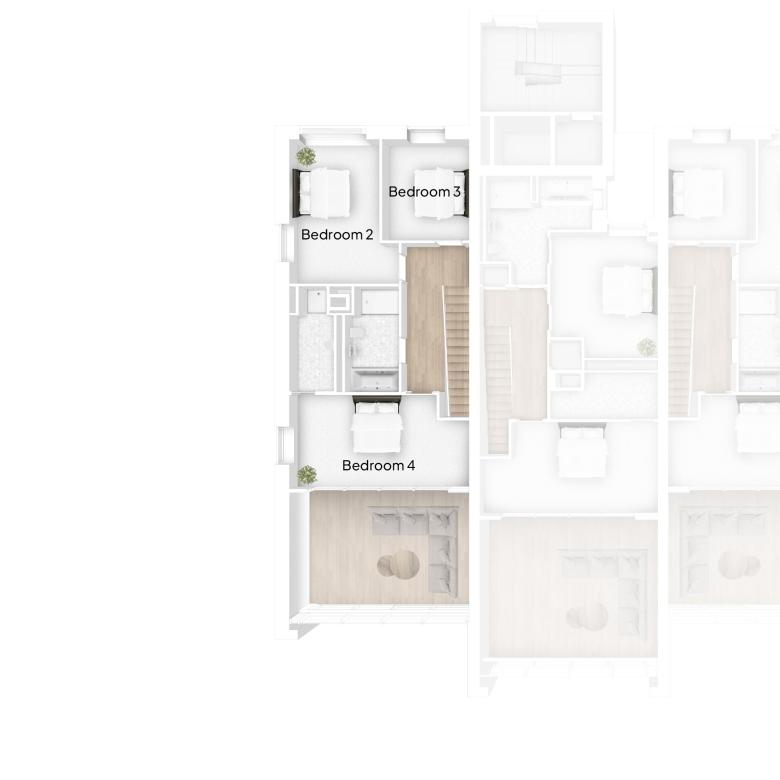 Floor Plan of The 4 Bed Duplex Apartment at Serenity in Croyde