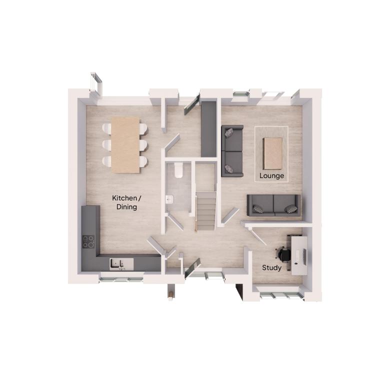 Floor Plan of The Bayleaf house type at Market Gardens in Torrington