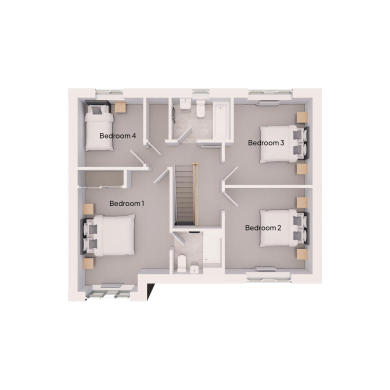 Floor Plan of The Chicory house type at Market Gardens in Torrington