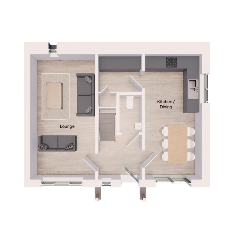 Floor Plan of The Parsley house type at Market Gardens in Torrington