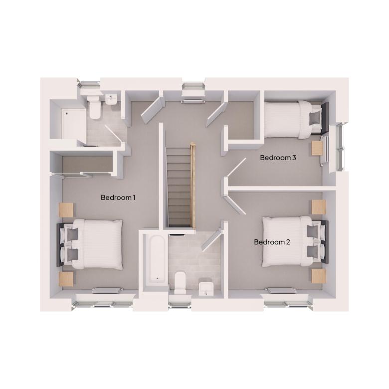 Floor Plan of The Parsley house type at Market Gardens in Torrington