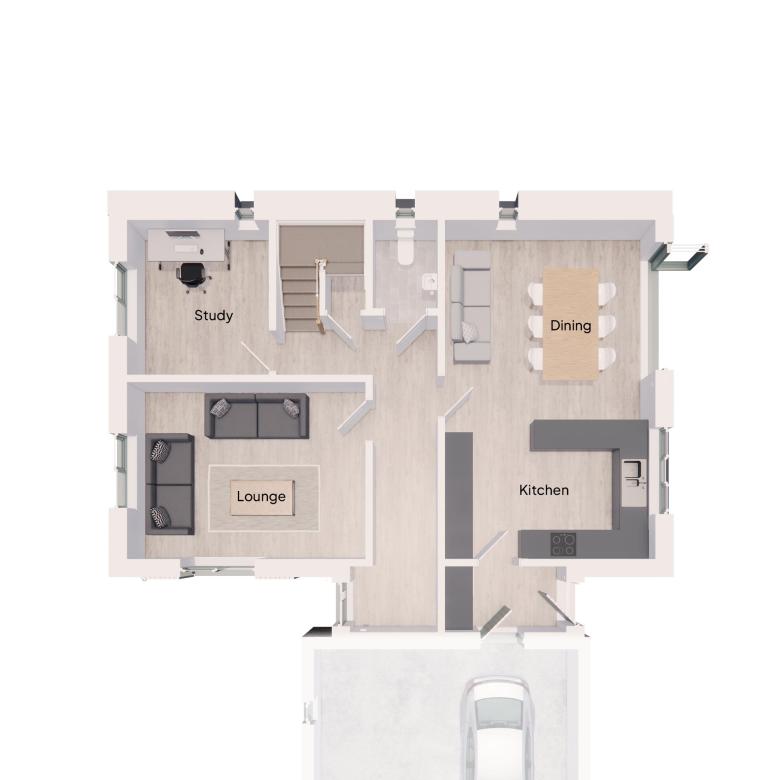 Floor Plan of The Thyme house type at Market Gardens in Torrington