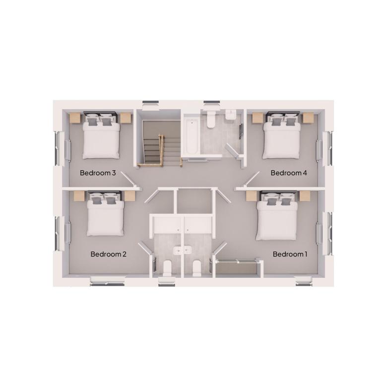 Floor Plan of The Thyme house type at Market Gardens in Torrington