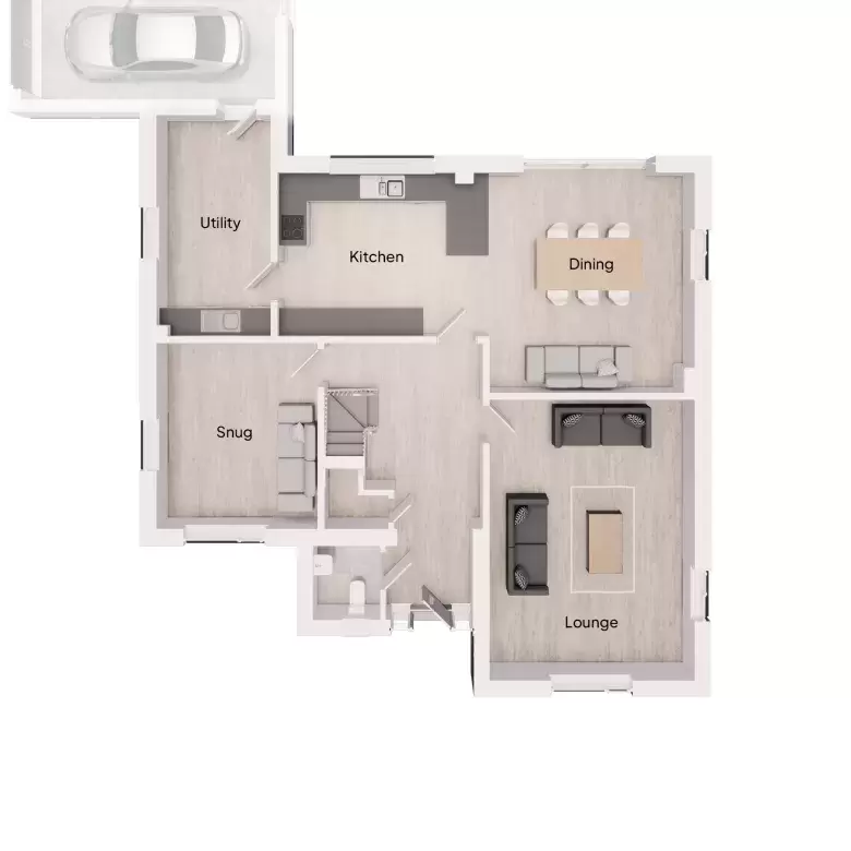 Floorplan for Plot 1 at Hammados Court