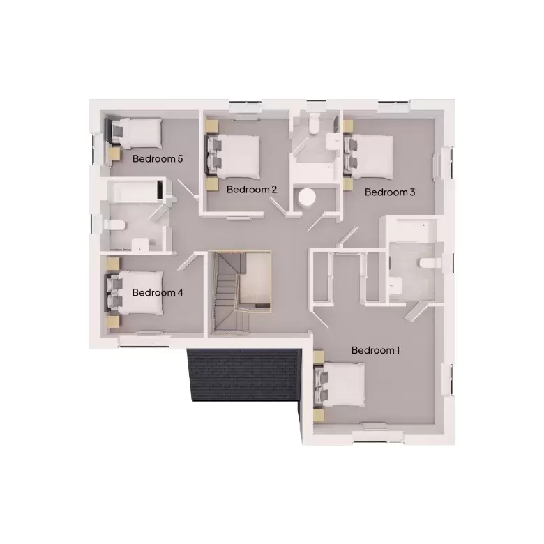 Floorplan for Plot 1 at Hammados Court