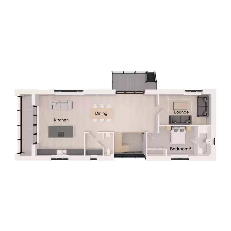 Floorplan for Plot 4 at Hammados Court