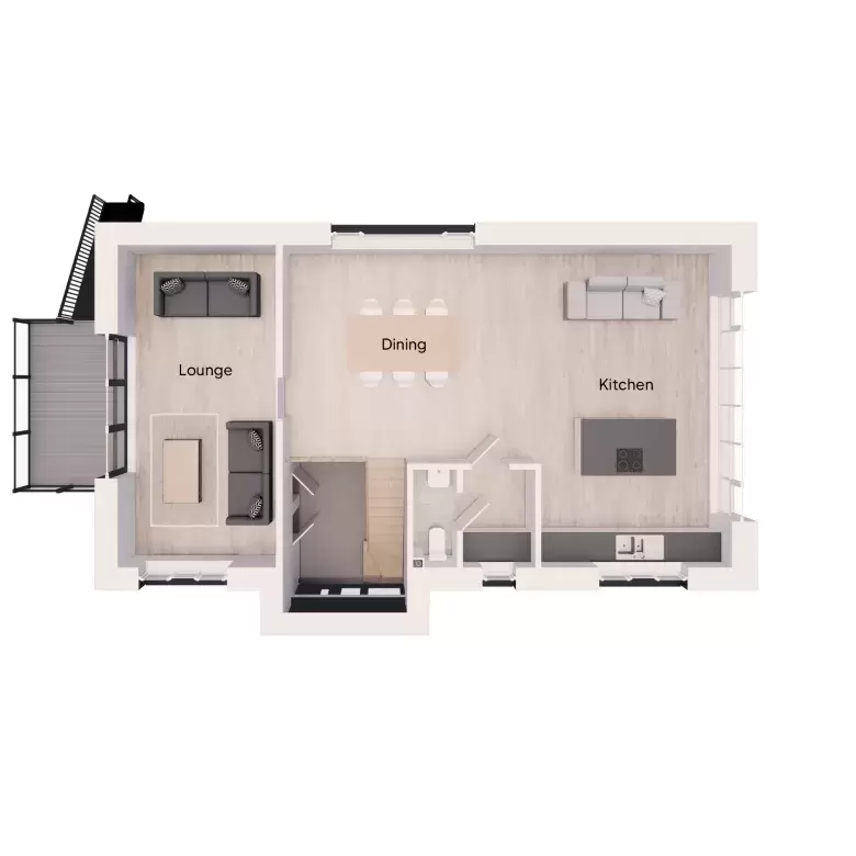 Floorplan for Plot 5 at Hammados Court